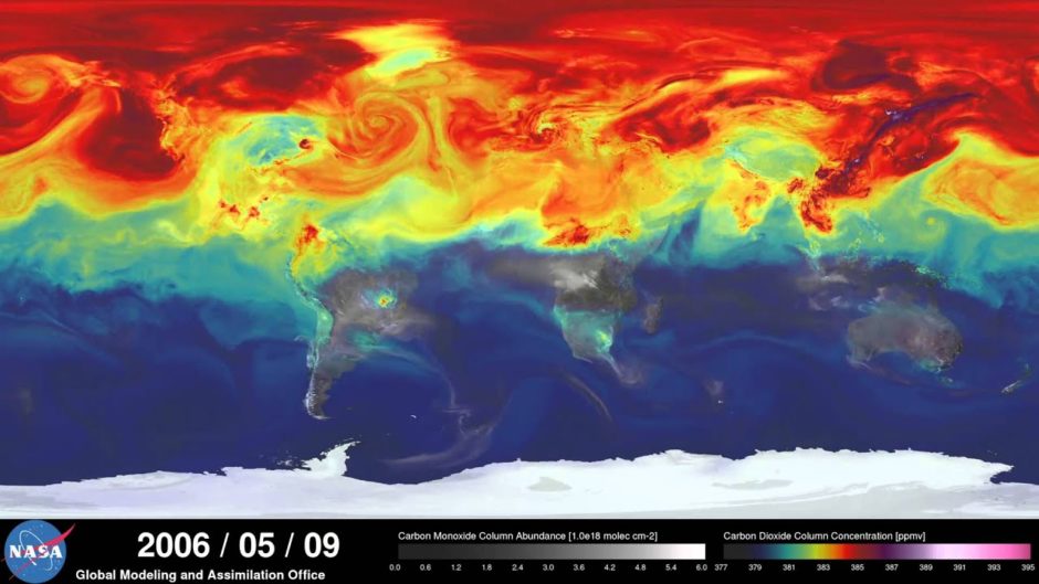 NASA CO2 and Pollution Visualization